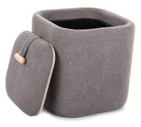 Taburetka NAP, poťah: látka sivá TAP 254, úložný priesor - ilustračný obrázok Taburetka NAP, poťah: látka sivá TAP 254, úložný priesor - ilustračný obrázok