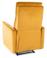 Relaxa�n� kreslo NIKOS VELVET, po�ah: l�tka BLUVEL 68 curry - ilustra�n� obr�zok