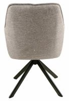 Kreslo NOTTI BREGO, poťah: látka BREGO 07 svetlá sivá/kov: čierna mat. - ilustračný obrázok Kreslo NOTTI BREGO, poťah: látka BREGO 07 svetlá sivá/kov: čierna mat. - ilustračný obrázok