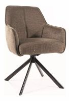 Kreslo NOTTI BREGO, poah: ltka BREGO 77 olivov/kov: ierna mat. - ilustran obrzok