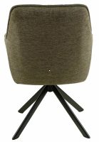 Kreslo NOTTI BREGO, poah: ltka BREGO 77 olivov/kov: ierna mat. - ilustran obrzok