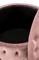 Taburetka NUNEZ, poťah: látka zamatová VELVET rúžová - ilustračný obrázok Taburetka NUNEZ, poťah: látka zamatová VELVET rúžová - ilustračný obrázok