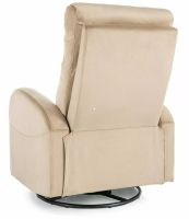 Relaxa�n� kreslo OLIMP VELVET, po�ah: l�tka BLUVEL 28 b�ov� - ilustra�n� obr�zok