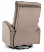 Relaxa�n� kreslo OLIMP VELVET, po�ah: l�tka BLUVEL 38 cappuccino - ilustra�n� obr�zok