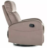 Relaxa�n� kreslo OLIMP VELVET, po�ah: l�tka BLUVEL 38 cappuccino - ilustra�n� obr�zok