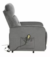 Relaxačné kreslo OTUS II VELVET, poťah: látka BLUVEL 14 sivá - ilustračný obrázok Relaxačné kreslo OTUS II VELVET, poťah: látka BLUVEL 14 sivá - ilustračný obrázok