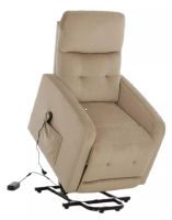 Relaxa�n� kreslo OTUS II VELVET, po�ah: l�tka BLUVEL 28 b�ov� - ilustra�n� obr�zok