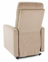 Relaxa�n� kreslo OTUS II VELVET, po�ah: l�tka BLUVEL 28 b�ov� - ilustra�n� obr�zok