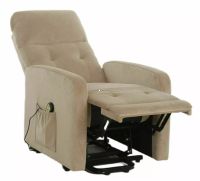 Relaxa�n� kreslo OTUS II VELVET, po�ah: l�tka BLUVEL 28 b�ov�, rozkladanie - ilustra�n� obr�zok