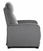Relaxa�n� kreslo OTUS VELVET, po�ah: l�tka BLUVEL 14 siv� - ilustra�n� obr�zok