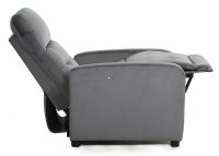Relaxa�n� kreslo OTUS VELVET, po�ah: l�tka BLUVEL 14 siv� - ilustra�n� obr�zok