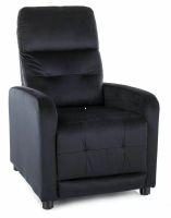 Relaxa�n� kreslo OTUS VELVET, po�ah: l�tka BLUVEL 19 �ierna - ilustra�n� obr�zok
