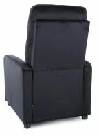 Relaxa�n� kreslo OTUS VELVET, po�ah: l�tka BLUVEL 19 �ierna - ilustra�n� obr�zok