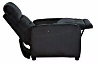 Relaxa�n� kreslo OTUS VELVET, po�ah: l�tka BLUVEL 19 �ierna, rozkladanie - ilustra�n� obr�zok