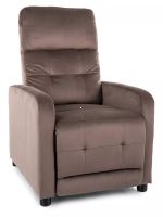 Relaxačné kreslo OTUS VELVET, poťah: látka BLUVEL 38 cappuccino - ilustračný obrázok Relaxačné kreslo OTUS VELVET, poťah: látka BLUVEL 38 cappuccino - ilustračný obrázok