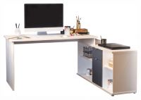 PC stolk DALTON 2 NEW, farba: biela/grafit