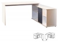 PC stolk DALTON 2 NEW, farba: biela/grafit