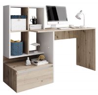 PC stolk NEREO, farba: dub artisan/biela
