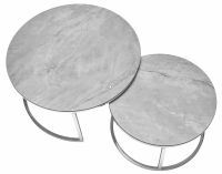 Konferenčný stolík PORTAFINO B, farba: sivá/kov: chróm-ilustračný obrázok Konferenčný stolík PORTAFINO B, farba: sivá/kov: chróm-ilustračný obrázok