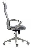 Kancel�rska stoli�ka Q-026, po�ah: l�tka membr�nov� siv�/sie�ovina siv�/ekoko�a siv�-ilustra�n� obr�zok