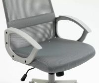 Kancel�rska stoli�ka Q-026, po�ah: l�tka membr�nov� siv�/sie�ovina siv�/ekoko�a siv�-ilustra�n� obr�zok