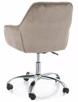 Kancel�rska stoli�ka Q-190 VELVET, po�ah: l�tka BLUVEL 40 tmav� b�ov�/podno�ka: kov-chr�m - ilustra�n� obr�zok