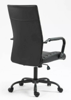 Kancel�rska stoli�ka Q-306, po�ah: ekoko�a �ierna-ilustra�n� obr�zok