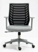 Kancelárska stolička Q-320, poťah: látka sivá/sieťovina čierna-ilustračný obrázok Kancelárska stolička Q-320, poťah: látka sivá/sieťovina čierna-ilustračný obrázok