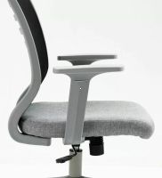 Kancelárska stolička Q-320, poťah: látka sivá/sieťovina čierna-ilustračný obrázok Kancelárska stolička Q-320, poťah: látka sivá/sieťovina čierna-ilustračný obrázok