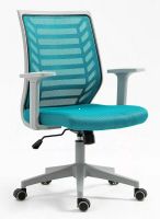 Kancelárska stolička Q-320, poťah: látka modrá/sieťovina modrá-ilustračný obrázok Kancelárska stolička Q-320, poťah: látka modrá/sieťovina modrá-ilustračný obrázok