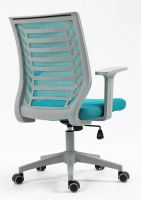 Kancelárska stolička Q-320, poťah: látka modrá/sieťovina modrá-ilustračný obrázok Kancelárska stolička Q-320, poťah: látka modrá/sieťovina modrá-ilustračný obrázok