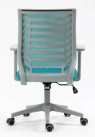 Kancelárska stolička Q-320, poťah: látka modrá/sieťovina modrá-ilustračný obrázok Kancelárska stolička Q-320, poťah: látka modrá/sieťovina modrá-ilustračný obrázok