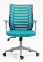 Kancelárska stolička Q-320, poťah: látka modrá/sieťovina modrá-ilustračný obrázok Kancelárska stolička Q-320, poťah: látka modrá/sieťovina modrá-ilustračný obrázok