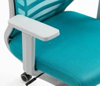 Kancelárska stolička Q-320, poťah: látka modrá/sieťovina modrá-ilustračný obrázok Kancelárska stolička Q-320, poťah: látka modrá/sieťovina modrá-ilustračný obrázok