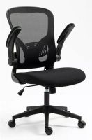 Kancel�rska stoli�ka Q-333, po�ah: l�tka �ierna/sie�ovina �ierna-ilustra�n� obr�zok