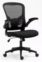 Kancel�rska stoli�ka Q-333, po�ah: l�tka �ierna/sie�ovina �ierna-ilustra�n� obr�zok