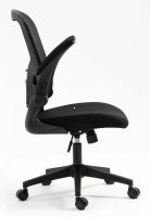 Kancel�rska stoli�ka Q-333, po�ah: l�tka �ierna/sie�ovina �ierna-ilustra�n� obr�zok