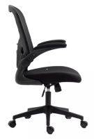 Kancel�rska stoli�ka Q-333, po�ah: l�tka �ierna/sie�ovina �ierna-ilustra�n� obr�zok