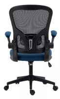 Kancelárska stolička Q-333, poťah: látka modrá/sieťovina sivá - ilustračný obrázok Kancelárska stolička Q-333, poťah: látka modrá/sieťovina sivá - ilustračný obrázok