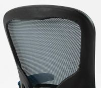 Kancelárska stolička Q-333, poťah: látka modrá/sieťovina sivá - ilustračný obrázok Kancelárska stolička Q-333, poťah: látka modrá/sieťovina sivá - ilustračný obrázok