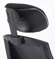 Kancel�rska stoli�ka Q-406M, po�ah: l�tka �ierna/sie�ovina �ierna - ilustra�n� obr�zok