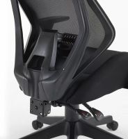 Kancel�rska stoli�ka Q-406M, po�ah: l�tka �ierna/sie�ovina �ierna - ilustra�n� obr�zok