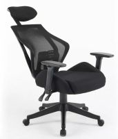 Kancel�rska stoli�ka Q-406M, po�ah: l�tka �ierna/sie�ovina �ierna - ilustra�n� obr�zok