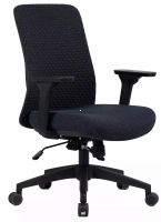 Kancel�rska stoli�ka Q-744, po�ah: l�tka �ierna/sie�ovina �ierna/podno�ka-�ierna -ilustra�n� obr�zok