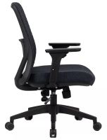 Kancel�rska stoli�ka Q-744, po�ah: l�tka �ierna/sie�ovina �ierna/podno�ka-�ierna -ilustra�n� obr�zok