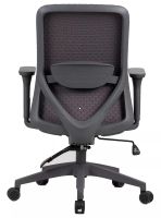 Kancelárska stolička Q-744, poťah: látka sivá/sieťovina sivá/podnožka-čierna -ilustračný obrázok Kancelárska stolička Q-744, poťah: látka sivá/sieťovina sivá/podnožka-čierna -ilustračný obrázok