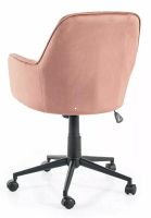 Kancelárska stolička Q-886 VELVET, poťah: látka BLUVEL 52 antická ružová/podnožka: kov-čierna mat. - ilustračný obrázok Kancelárska stolička Q-886 VELVET, poťah: látka BLUVEL 52 antická ružová/podnožka: kov-čierna mat. - ilustračný obrázok