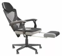 Kancelárske kreslo Q-939, poťah: látka membránová čierna-sivá/sieťovina čierna-sivá/podnožka: čierna - ilustračný obrázok Kancelárske kreslo Q-939, poťah: látka membránová čierna-sivá/sieťovina čierna-sivá/podnožka: čierna - ilustračný obrázok