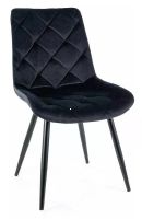 Stolička RALPH VELVET, poťah: látka BLUVEL 19 čierna - ilustračný obrázok Stolička RALPH VELVET, poťah: látka BLUVEL 19 čierna - ilustračný obrázok