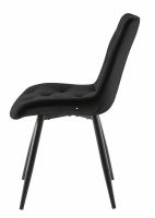 Stolička RALPH VELVET, poťah: látka BLUVEL 19 čierna - ilustračný obrázok Stolička RALPH VELVET, poťah: látka BLUVEL 19 čierna - ilustračný obrázok